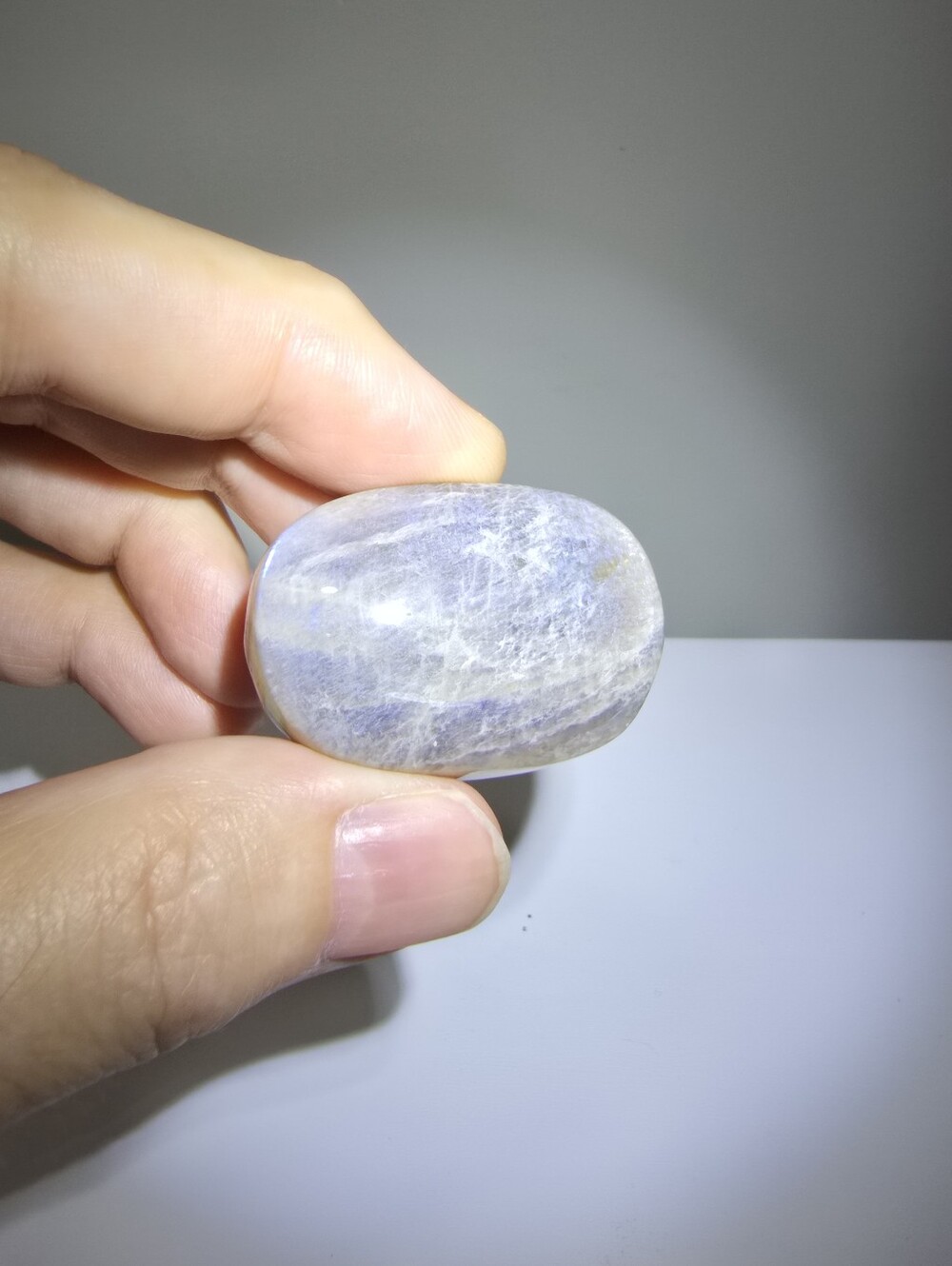 Moonstone Crystal Palmstone #I